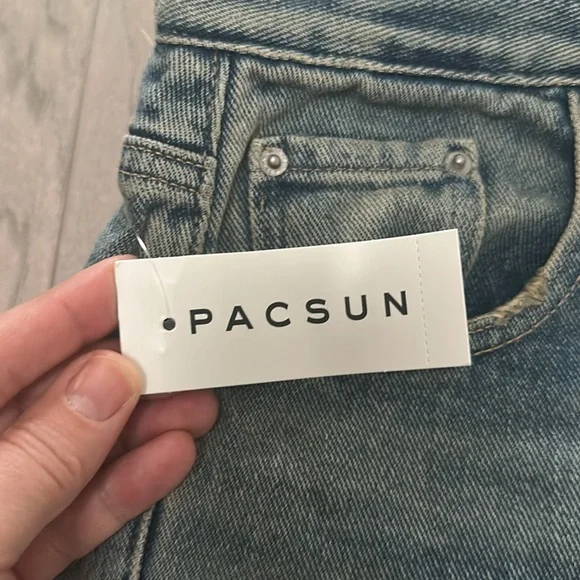 Pacsun Madison High Waisted Girlfriend Jeans Medium Indigo - Picture 4 of 8